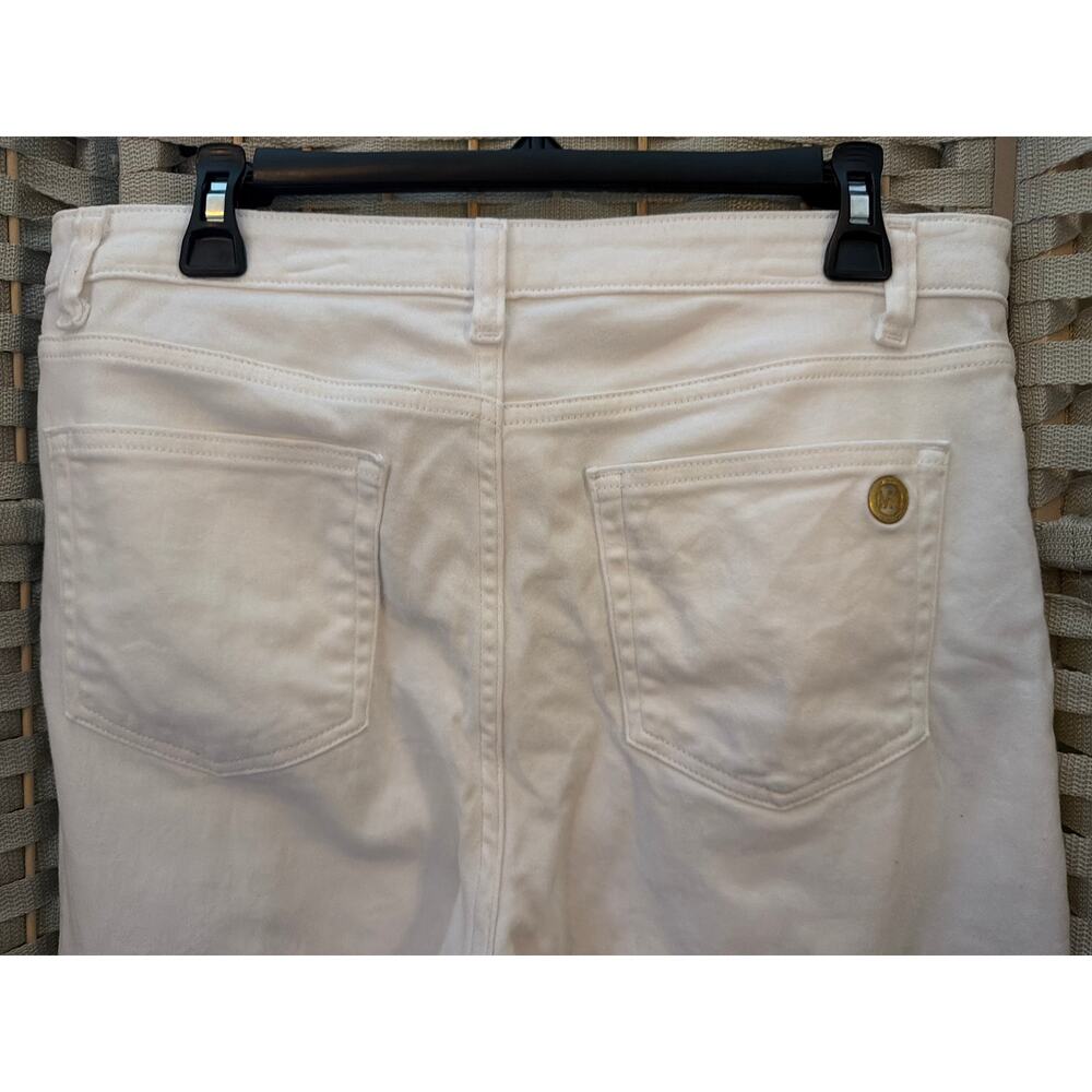 MICHAEL KORS Izzy Skinny Jeans White 12 Mid Rise Ankle Length Silhouette - Picture 9 of 13